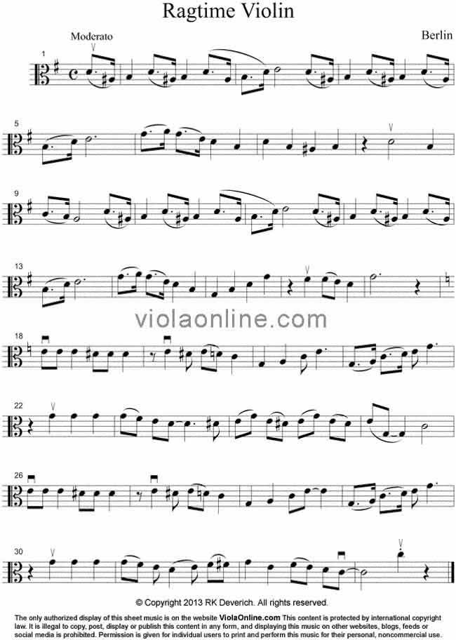 ragtime violin
